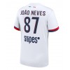 Paris Saint-Germain Joao Neves #87 Bortatröja 2025-26 Korta ärmar Paris Saint-Germain Joao Neves #87 Bortatröja 2025-26 Korta ärmar